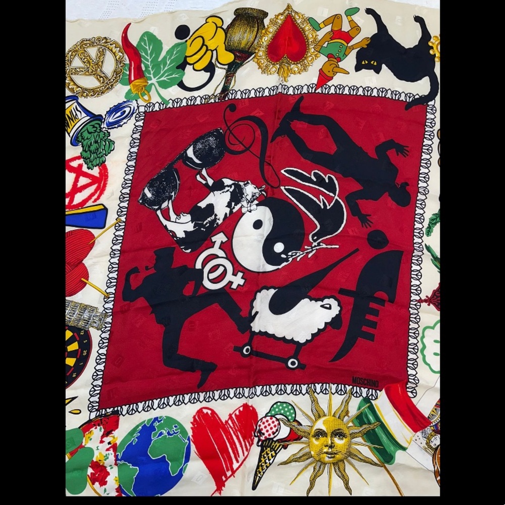 Moschino Authentic Silk Scarf